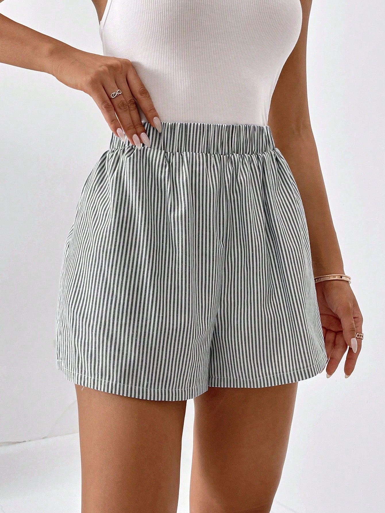 Gisella - Gestreepte Casual Zomer Shorts voor Vrouwen