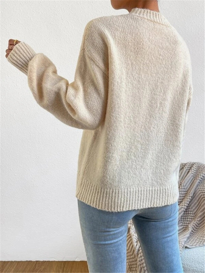Eve - Chique Herfst Trui met Lange Mouwen voor Vrouwen