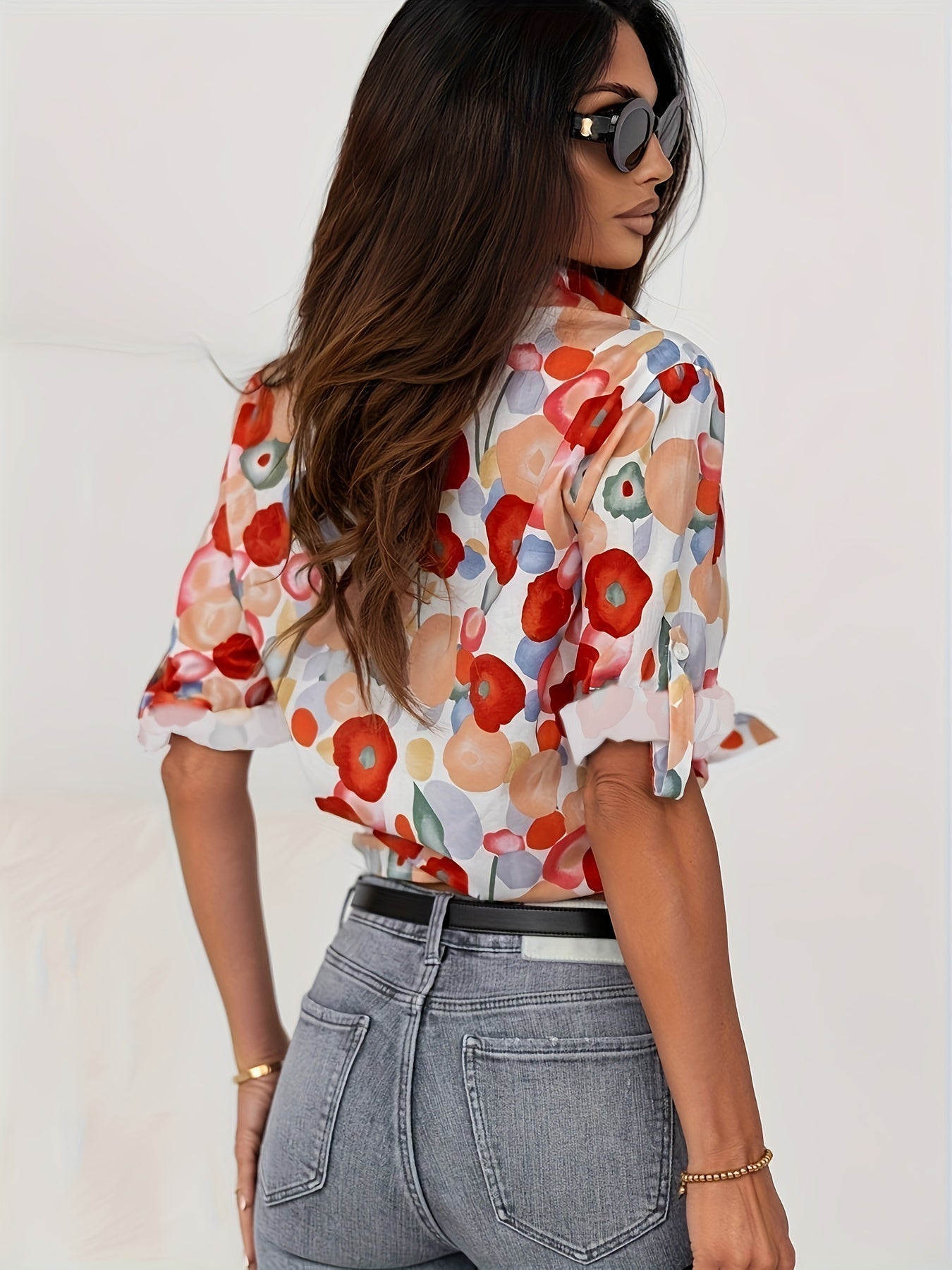 Honey - Kleurrijke Bloemenblouse voor Vrouwen