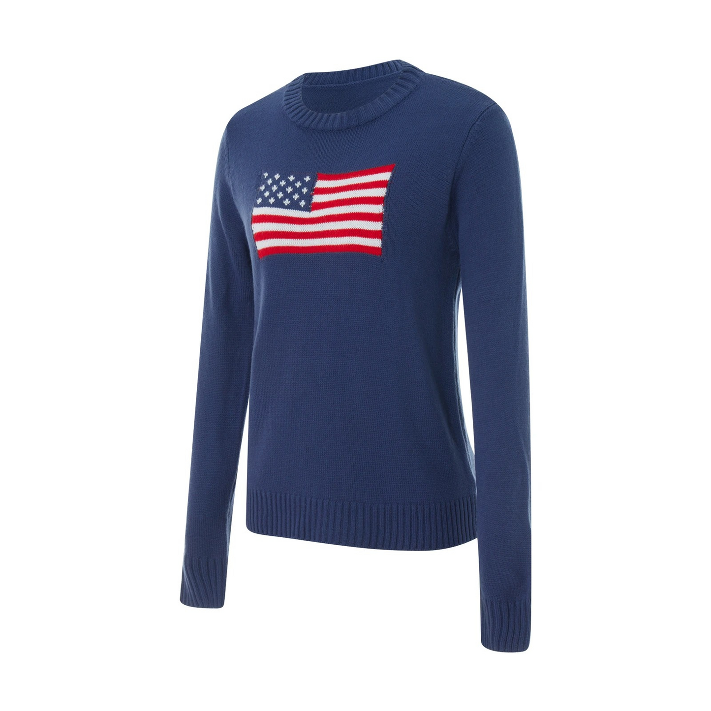 Hope - Streetwear Herfst Gebreide Trui met Amerikaanse Vlag voor Vrouwen