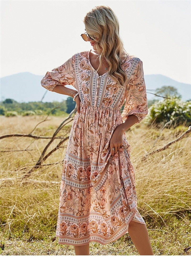 Marianna - Bohemian Zomerjurk: Verken de Schoonheid van Boho-Chic