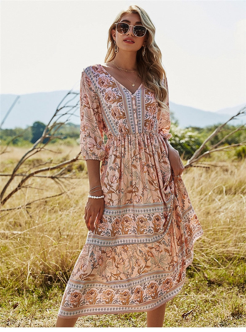 Marianna - Bohemian Zomerjurk: Verken de Schoonheid van Boho-Chic
