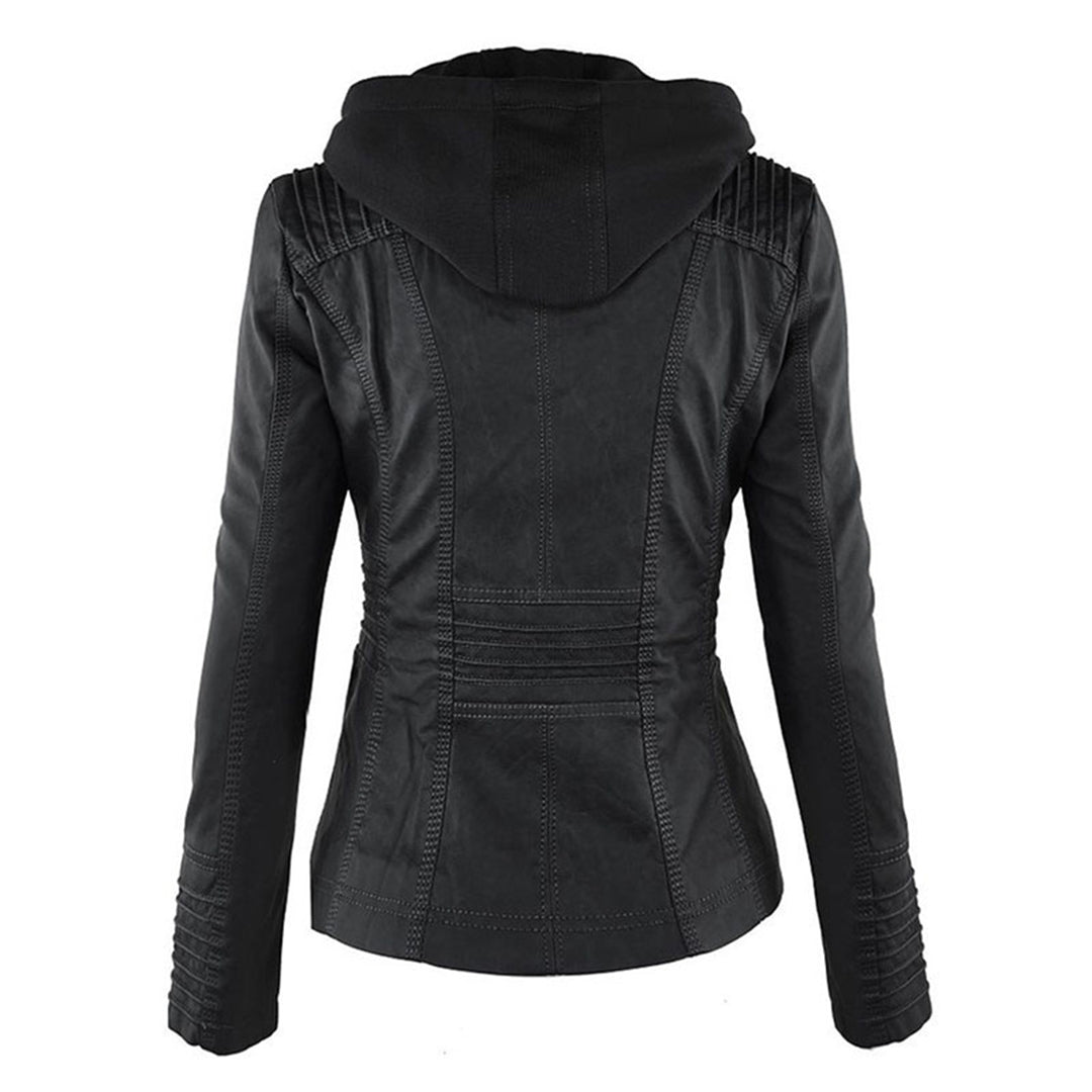 Isabella | Leren damesjack met capuchon