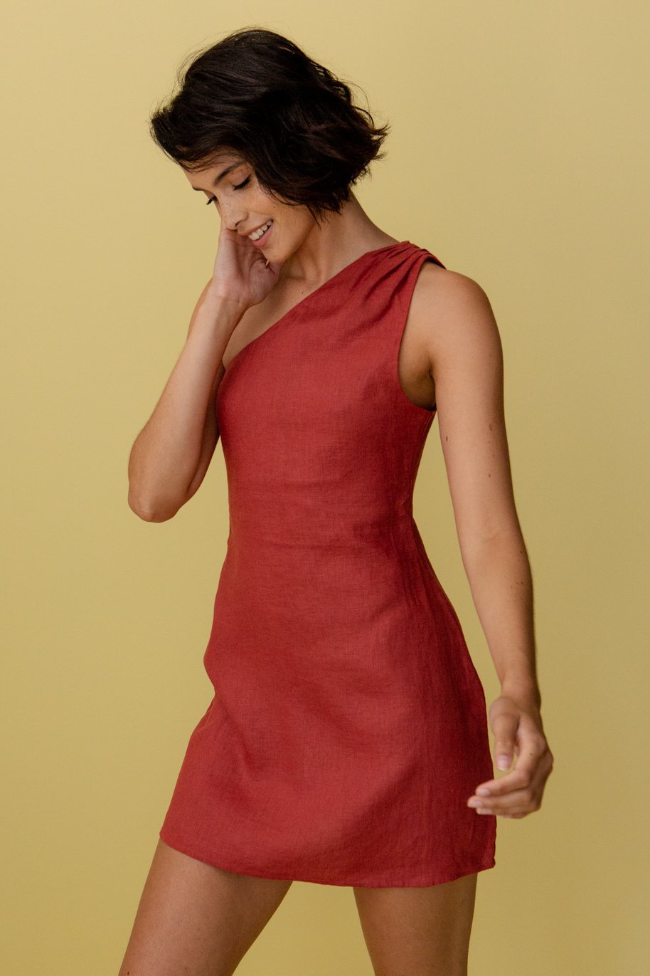 Paloma - Elegante en Comfortabele One-Shoulder Jurk voor Vrouwen