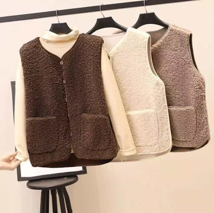 Teddie - Casual Herfst Mouwloos Vest voor Vrouwen