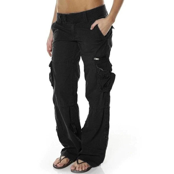 Sabrina - Luchtige cargo broek met zakken voor dames, perfect voor de zomer