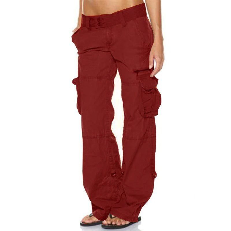 Sabrina - Luchtige cargo broek met zakken voor dames, perfect voor de zomer