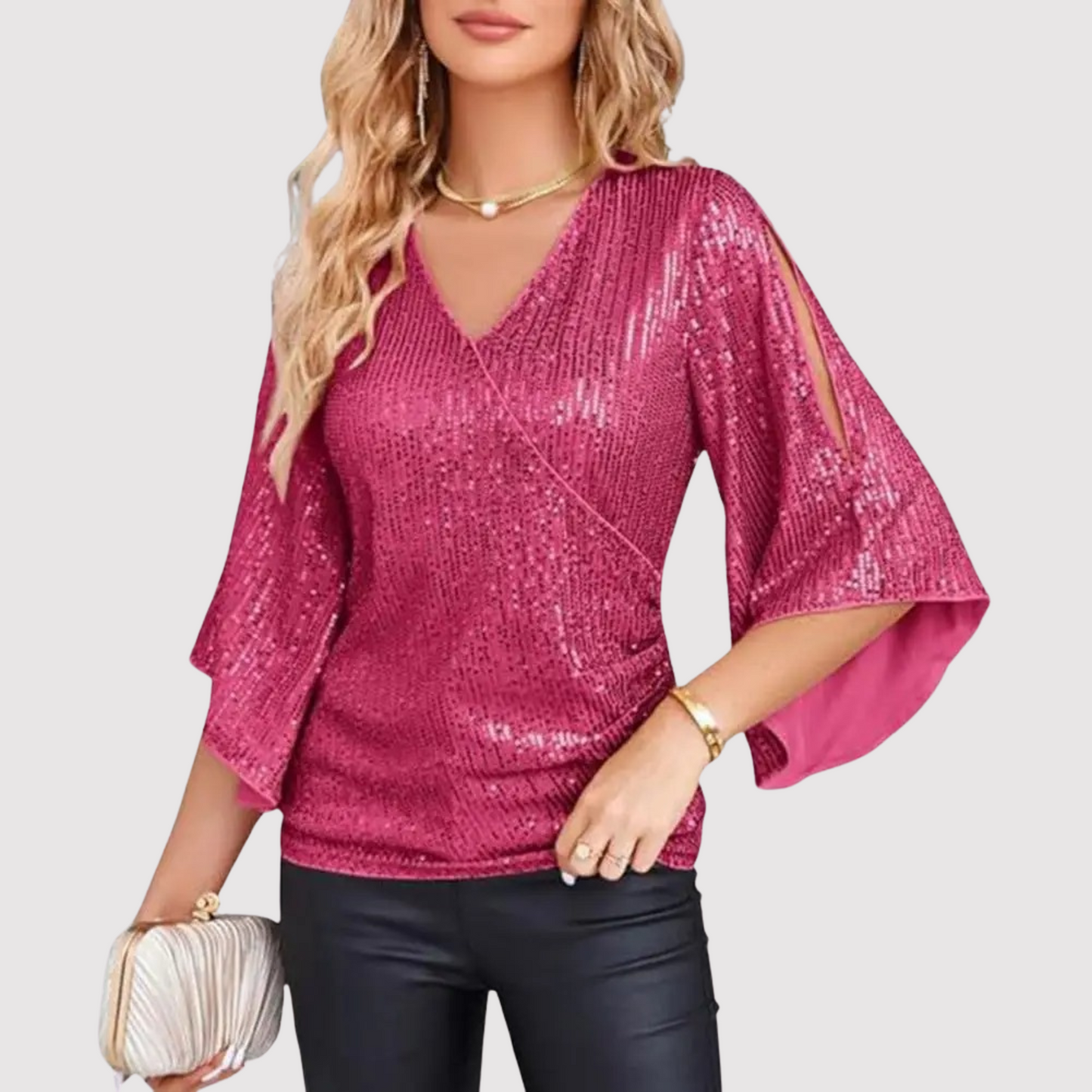 Gabrielle - Stijlvolle en Comfortabele Top met Pailletten voor Vrouwen