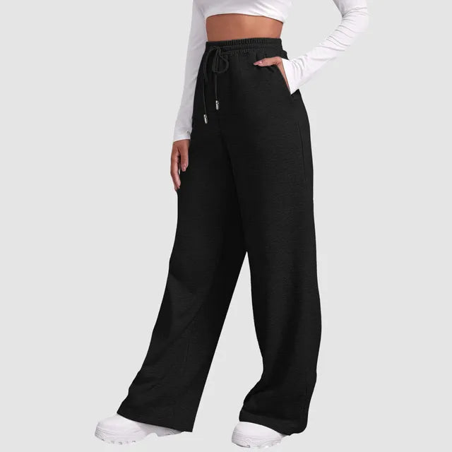Nicki - Gevoerde Joggingbroek met Wijde Pijpen voor Vrouwen