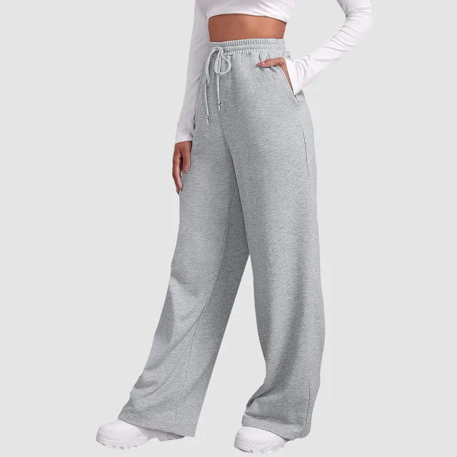 Nicki - Gevoerde Joggingbroek met Wijde Pijpen voor Vrouwen