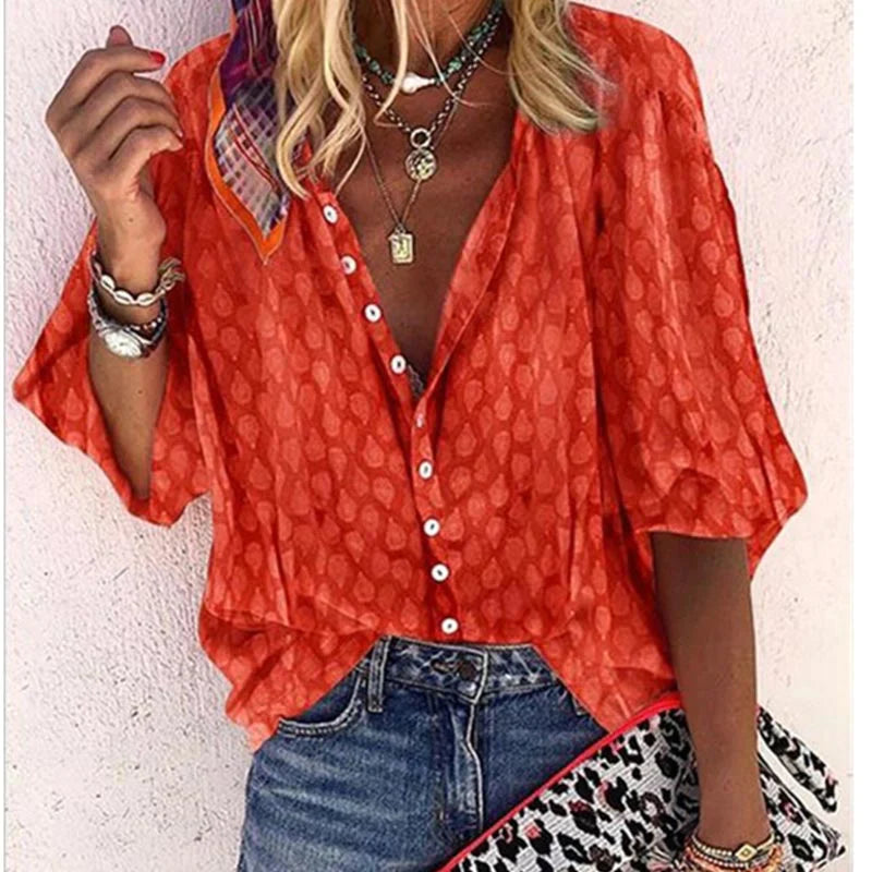 Lindsey - Stijlvolle Zomerse Blouse voor Vrouwen