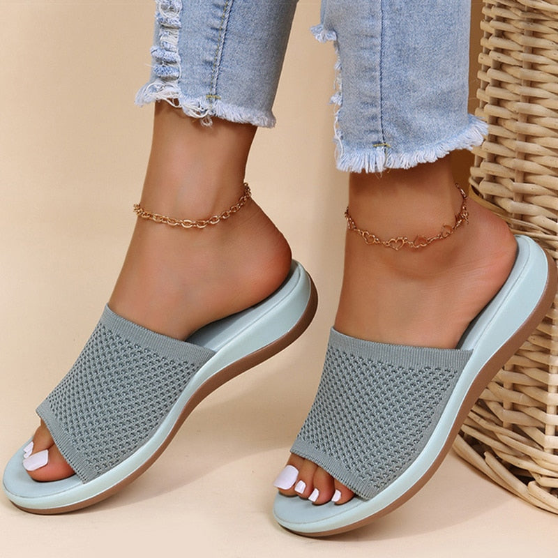 Kat - Comfortabele en Ademend Zomer Orthopedische Slippers voor Vrouwen