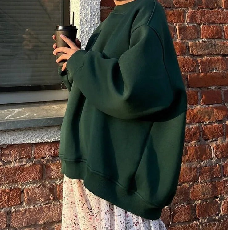 Nikolette - Stijlvolle Oversized Basic Sweater voor Vrouwen