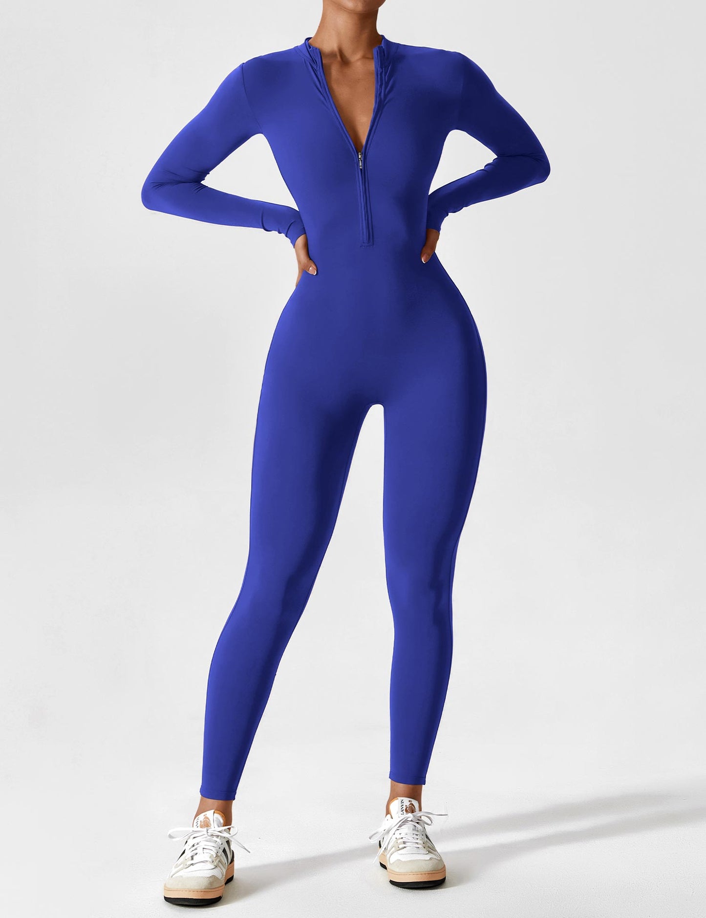 Tully - Chique Herfst Jumpsuit met Opstaande Kraag en Rits voor Vrouwen