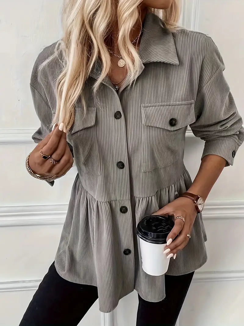 Demi - Elegant Corduroy Jasje Voor Vrouwen