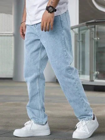 Alex | Rechte jeans voor heren | Baggy