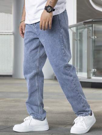 Alex | Rechte jeans voor heren | Baggy