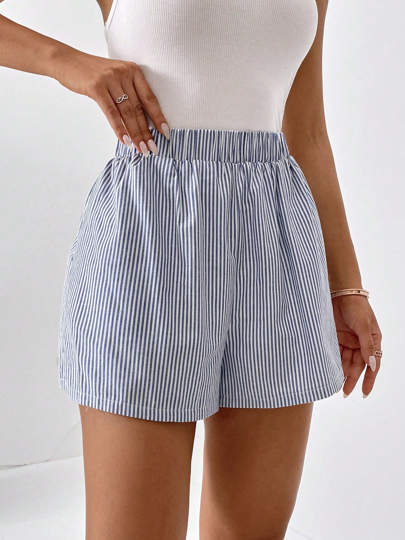 Gisella - Gestreepte Casual Zomer Shorts voor Vrouwen