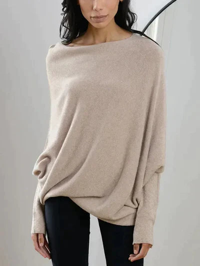 Miranda - Stijlvolle Batwing Mouw Herfst Trui voor Vrouwen