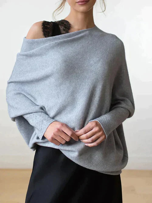 Miranda - Stijlvolle Batwing Mouw Herfst Trui voor Vrouwen