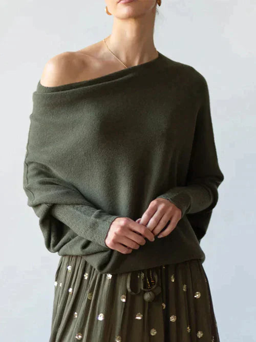 Miranda - Stijlvolle Batwing Mouw Herfst Trui voor Vrouwen