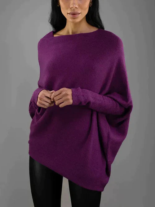 Miranda - Stijlvolle Batwing Mouw Herfst Trui voor Vrouwen