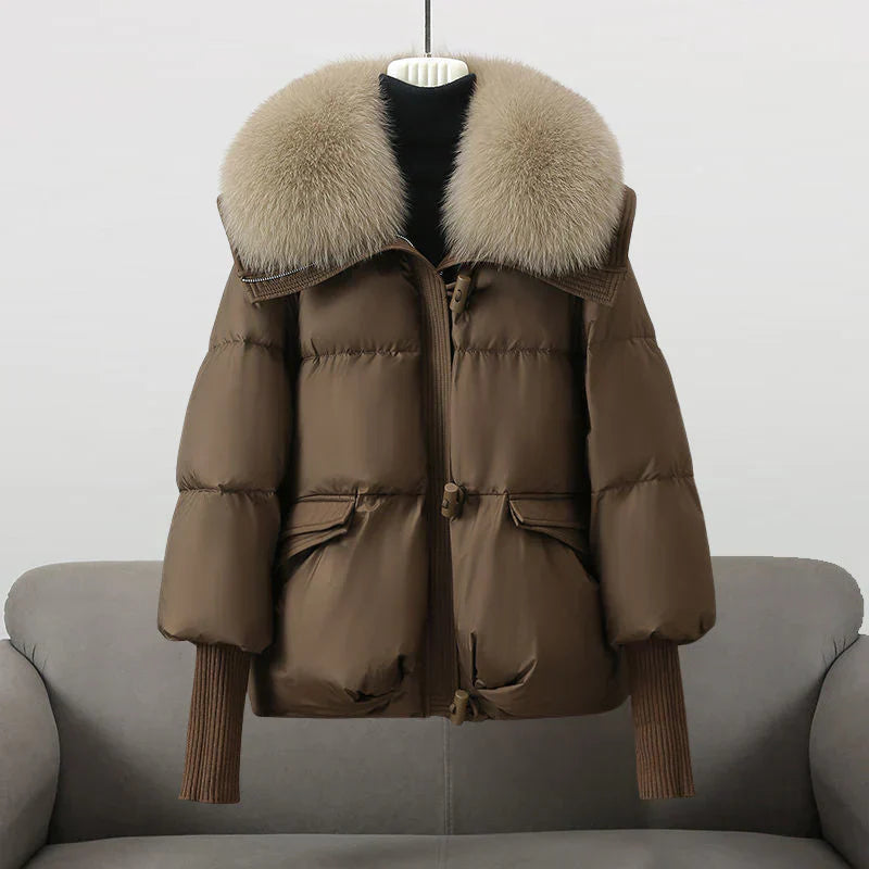 Noor - Modieuze Winterjas Met Dons