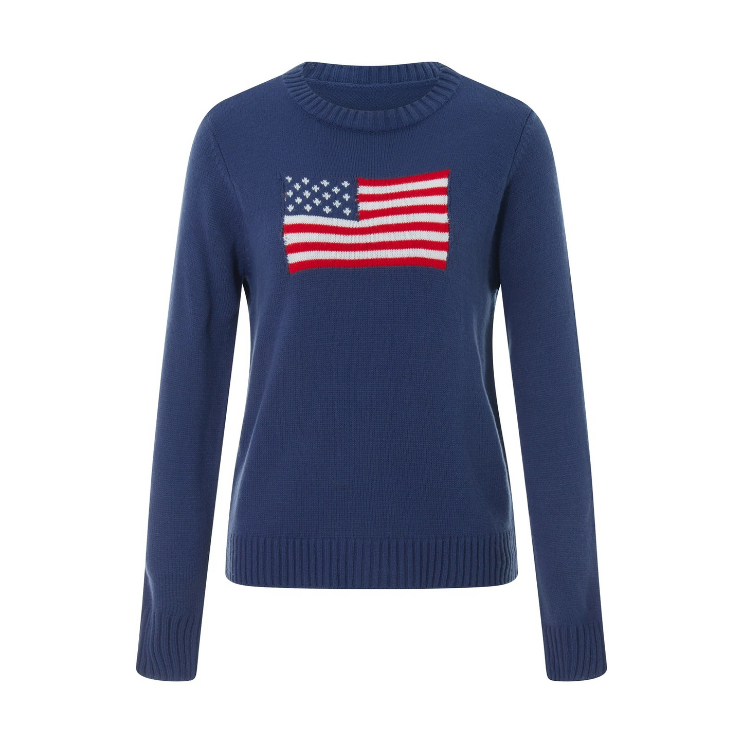 Hope - Streetwear Herfst Gebreide Trui met Amerikaanse Vlag voor Vrouwen
