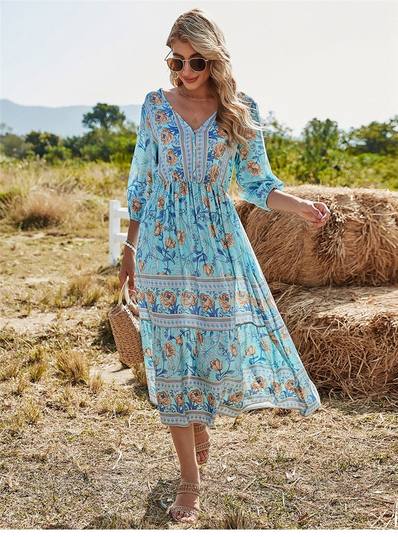 Marianna - Bohemian Zomerjurk: Verken de Schoonheid van Boho-Chic