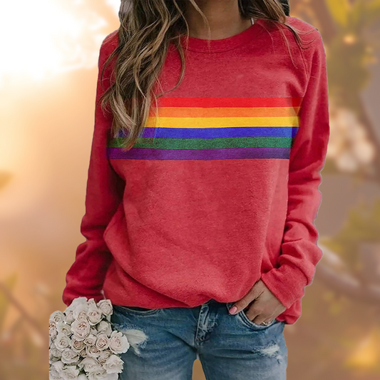 Maya - Chique Herfst Kleurrijke Trui voor Vrouwen