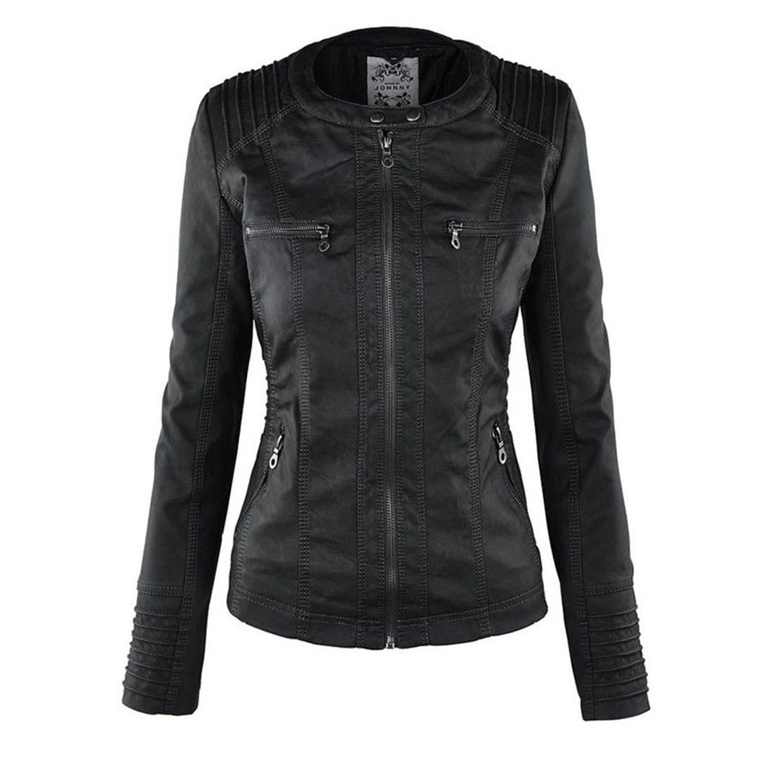 Isabella | Leren damesjack met capuchon