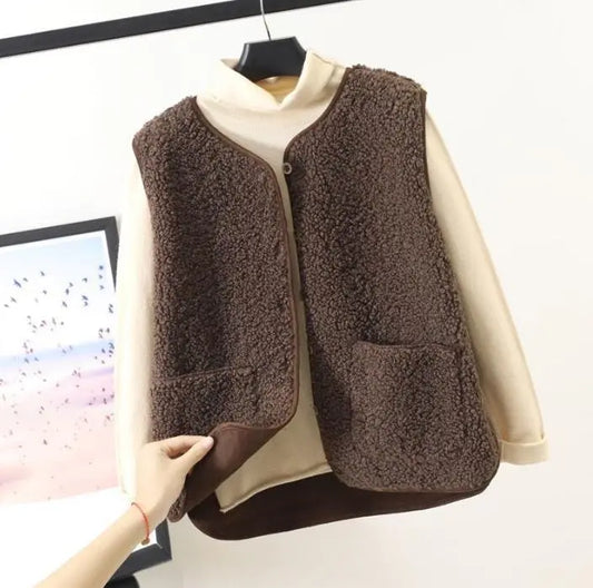 Teddie - Casual Herfst Mouwloos Vest voor Vrouwen