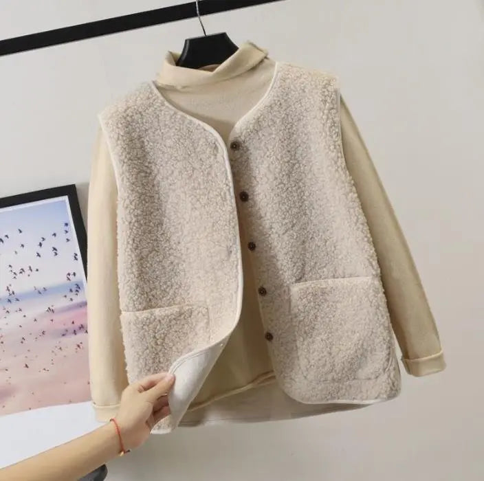 Teddie - Casual Herfst Mouwloos Vest voor Vrouwen