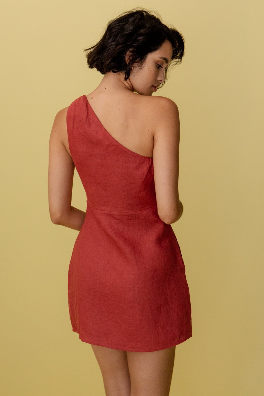 Paloma - Elegante en Comfortabele One-Shoulder Jurk voor Vrouwen