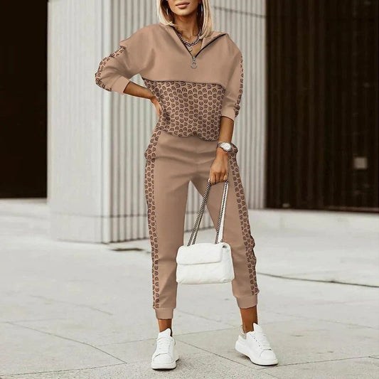 Kaya - Chique en Casual Herfst 2-Delig Trainingspak voor Vrouwen