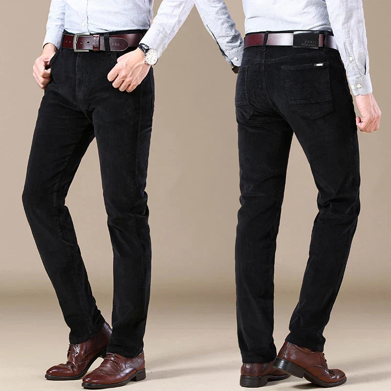 Victor | Elastische corduroy broek voor heren | Werk