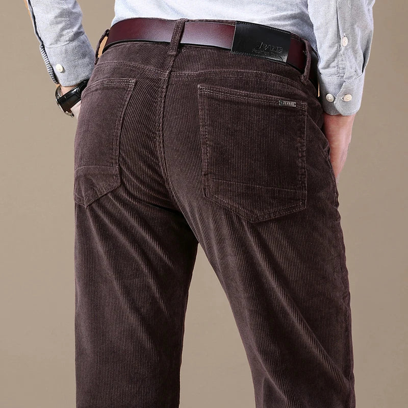 Victor | Elastische corduroy broek voor heren | Werk