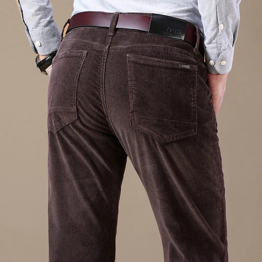 Victor | Elastische corduroy broek voor heren | Werk