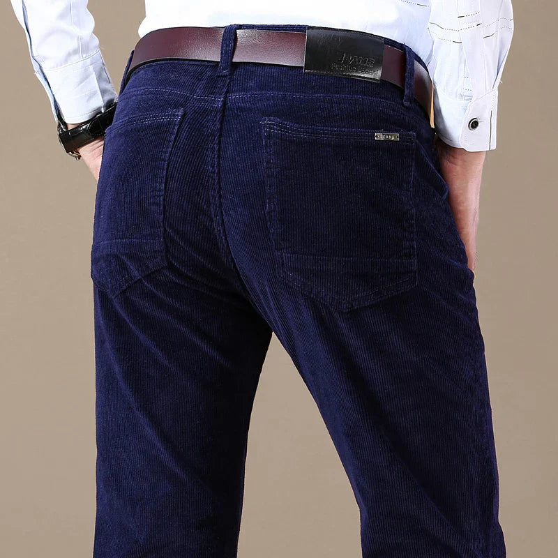 Victor | Elastische corduroy broek voor heren | Werk