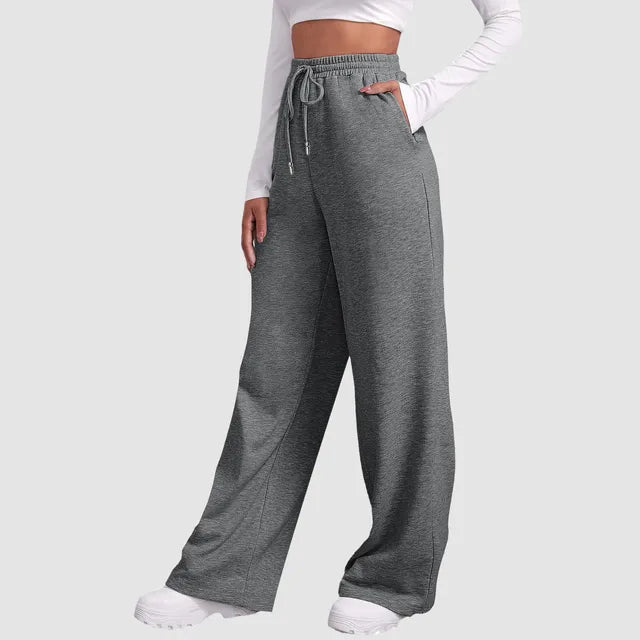 Nicki - Gevoerde Joggingbroek met Wijde Pijpen voor Vrouwen