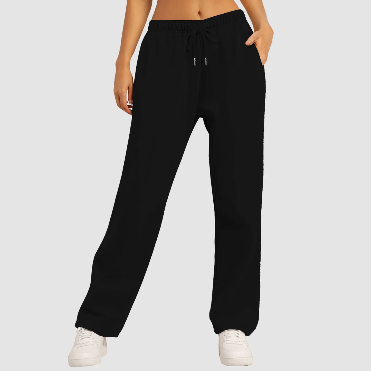 Nicki - Gevoerde Joggingbroek met Wijde Pijpen voor Vrouwen