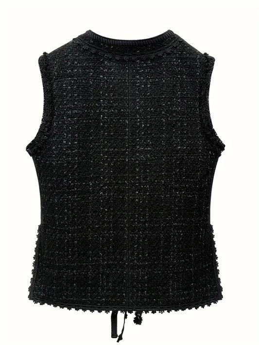Floor - Elegant Geweven Polyester Vest Voor Dames