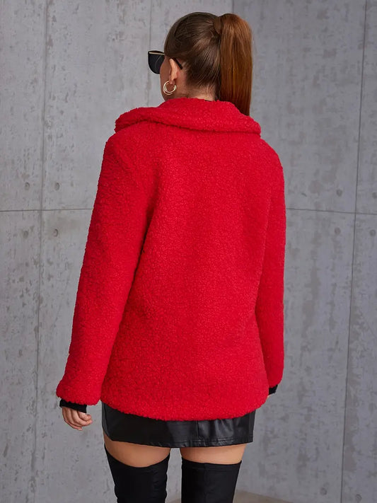 Ulla - Warme Winter Solid Fleece Jas Voor Vrouwen