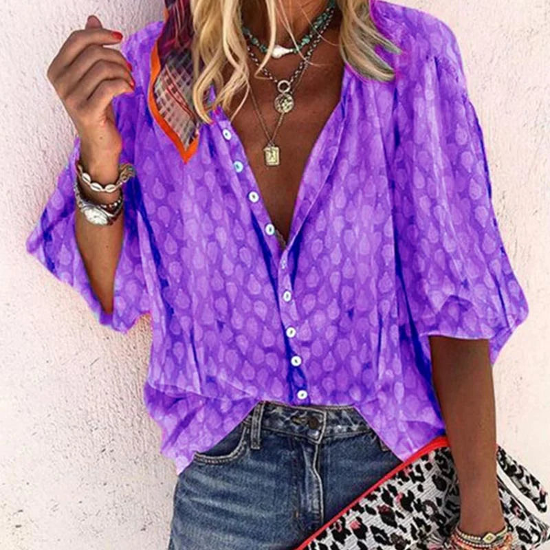 Lindsey - Stijlvolle Zomerse Blouse voor Vrouwen