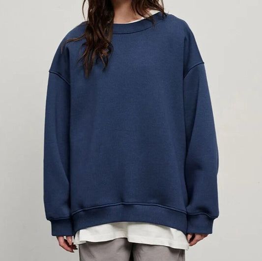 Nikolette - Stijlvolle Oversized Basic Sweater voor Vrouwen